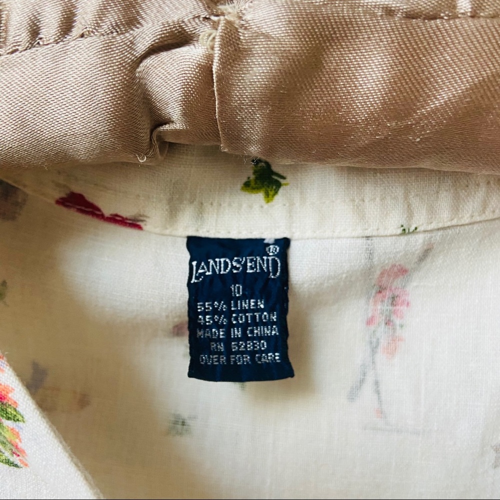 Cottagecore Kids Linen Dress - Picture 5 of 7